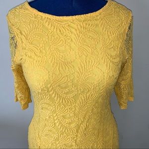 Yellow party gown -new without tags